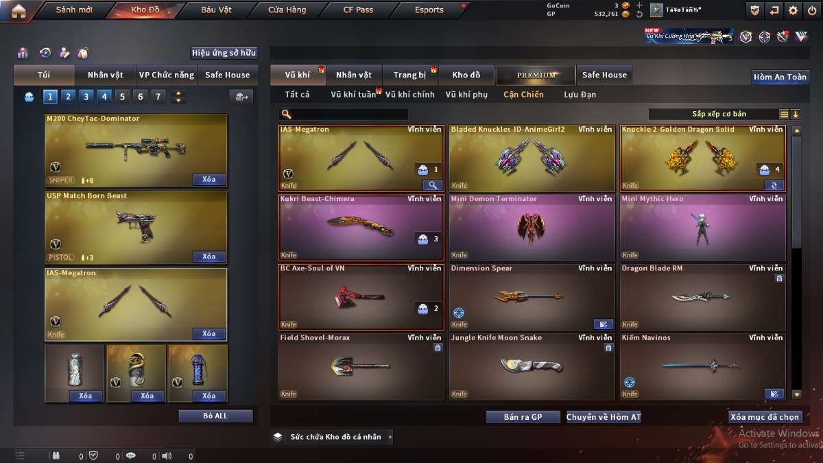 shop acc cf uy tin gia re